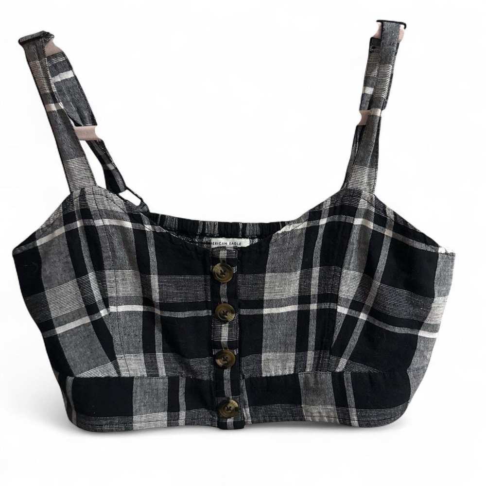 Plaid crop top
